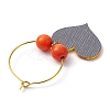 Heart Acrylic Wine Glass Charms AJEW-JO00203-4