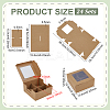 Square Foldable Paper Cake Box CON-WH0089-174A-2