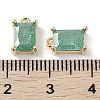 Brass Micro Pave Cubic Zirconia Charms KK-G491-31G-01-3