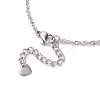 304 Stainless Steel Singapore Chains Bracelets BJEW-JB11508-4