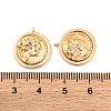 Brass Micro Pave Clear Cubic Zirconia Pendants KK-S389-11G-3