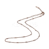 Ion Plating(IP) 304 Stainless Steel Column Link Chain Necklace for Men Women NJEW-K245-019D-1