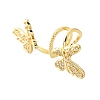 Brass Micro Pave Cubic Zirconia Pendants KK-V008-29G-2
