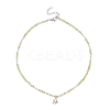 Brass Clover Pendant Necklace NJEW-JN04325-02-1