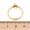 304 Stainless Steel Micro Pave Cubic Zirconia Cuff Open Rings RJEW-D336-01G-10-3