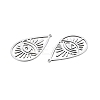 Non-Tarnish 201 Stainless Steel Pendants STAS-N090-LA900-1-3