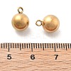 Ion Plating(IP) 304 Stainless Steel Charms STAS-R138-06G-04-3
