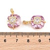 Brass Pave Cubic Zirconia Pendants CU-CBAA6E8-02G-3