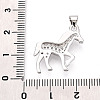 Brass Micro Pave Clear Cubic Zirconia Pendants KK-T080-11P-3