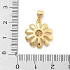 Brass Micro Pave Cubic Zirconia Pendants KK-M305-08G-2