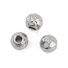 Anti-Tarnish Textured 316 Surgical Stainless Steel Beads STAS-M106-01B-P-1
