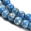 Assembled Synthetic Stone and Trochus Shell Beads Strands G-B128-08B-08-3