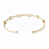 Brass Cuff Bangles BJEW-A134-02G-M-4