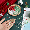 800 pcs 4 Colors Christmas Theme Wood Beads WOOD-SC0001-84-3