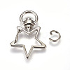 Zinc Alloy Swivel Keychain Clasp Findings LS-X-PALLOY-WH0041-01A-1