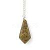 Natural Unakite Cone Pointed Dowsing Pendulums G-A249-02S-04-2