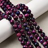 Natural Tiger Eye Beads Strands G-F561-6mm-B09-1