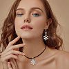 36Pcs 6 Colors Spray Painted Alloy Enamel Pendants ENAM-CA0001-25-6