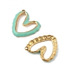304 Stainless Steel Enamel Pendants STAS-P380-08G-02-2