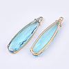 Transparent Glass Pendants LS-X-GLAA-T007-15C-2