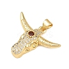 Brass Micro Pave Cubic Zirconia Pendants KK-F919-39A-G-2