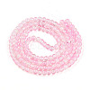 Spray Painted Crackle Glass Beads Strands CCG-Q002-6mm-01-2
