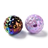 UV Plating Opaque Acrylic Beads SACR-F010-03A-2