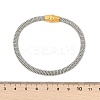 304 Stainless Steel Mesh Chain Bracelets for Women Men BJEW-Z087-19GP-5