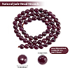 Beebeecraft 3 Strands Natural White Jade Beads Strands G-BBC0001-39B-2