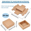 Kraft Paper Storage Gift Drawer Boxes LS-CON-WH0095-56D-2