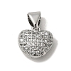 Brass Micro Pave Cubic Zirconia Charms KK-C058-06P-1