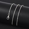 Tarnish Resistant 304 Stainless Steel Cable Chains for Necklace Making X-STAS-P045-05P-4