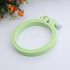 Adjustable ABS Plastic Flat Round Embroidery Hoops TOOL-PW0003-017E-1