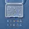 20Pcs 10 Styles Brass Pave Clear Cubic Zirconia Charms ZIRC-FS0001-03-7