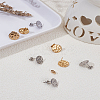 8Pcs 2 Colors 304 Stainless Steel Stud Earring Findings STAS-LP0004-76-1