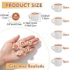 15Pcs 5 Styles Opaque Resin Drink Pendants FIND-YW0007-46-2