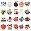 20Pcs 20 Styles Study/Teacher's Day Theme Food Grade Silicone Focal Beads SIL-CJ0001-41-1