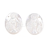 Natural White Shell Mother of Pearl Shell Pendants SSHEL-S264-010-4