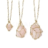 3Pcs 3 Sizes 304 Stainless Steel Wavy Bar Link Chain Macrame Pouch Necklace Making NJEW-JN05064-6