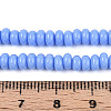 Opaque Solid Color Glass Beads Strands GLAA-ZX008-4mm-18W-4