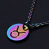 201 Stainless Steel Pendants Necklaces LS-NJEW-S105-JN627-2-1