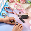 3Pcs Cotton Braided Flower Pendant Decorations AJEW-TA0002-72D-6