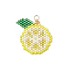 Glass Seed Beaded Lemon Pendants PALLOY-MZ00814-01-1