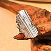 Oval 304 Stainless Steel Chunky Cuff Rings RJEW-S626-05P-1