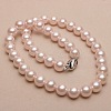 Dyed Shell Pearl Round Beaded Necklaces for Women WG18377-29-1