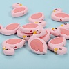 10Pcs Cartoon Flamingo Silicone Beads JX703A-3