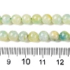 Dyed Natural White Jade Beads Strands G-T138-6mm-210-21-5