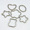 Iron Keychain Clasp Findings IFIN-MSMC001-P-1