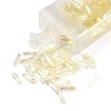 10G Ceylon Glass Twist Bugle Beads SEED-L012-01A-1