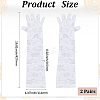 Polyester Long Lace Gloves AJEW-WH20011-94B-2
